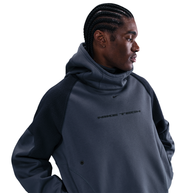 Nike Tech Boreas Hoodies Poly Fleece Blue