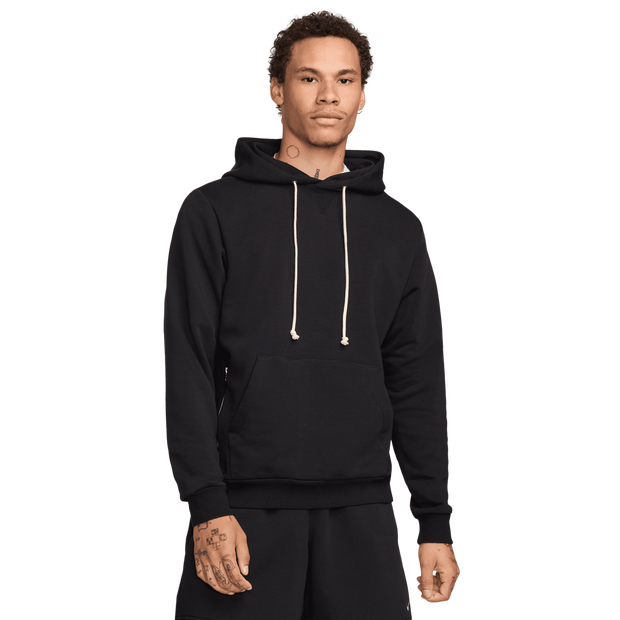 Nike Standard Issue Hoodies Cotton Fleece Black