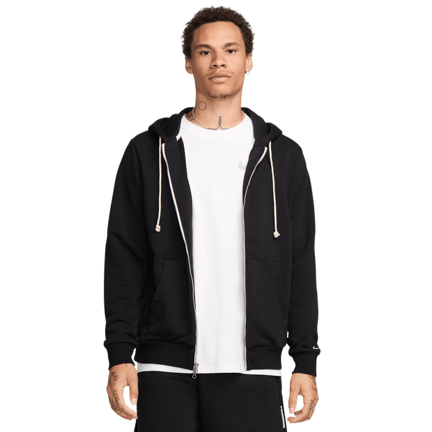 Nike Standard Issue Hoodies Cotton Fleece Black
