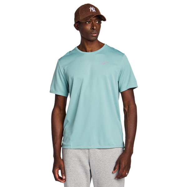 Nike Miler T Shirts Poly Jersey Green