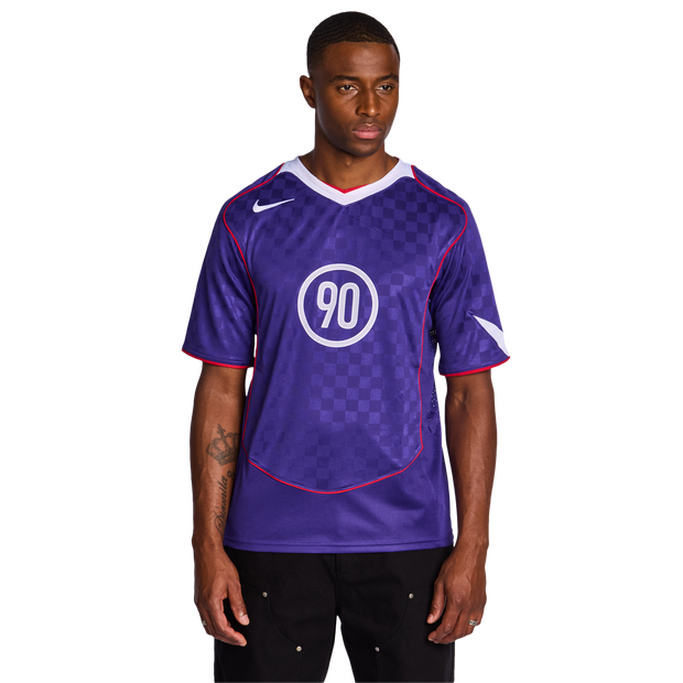 Nike T90 T Shirts Poly Jersey Purple