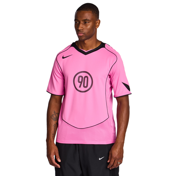 Nike T90 T Shirts Poly Jersey Pink
