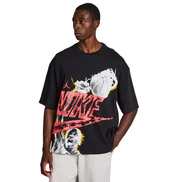 Jordan Reissue T Shirts Cotton Jersey Black