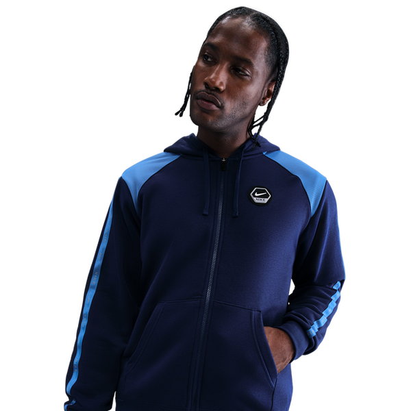 Nike City Side Hoodies Cotton Fleece Blue
