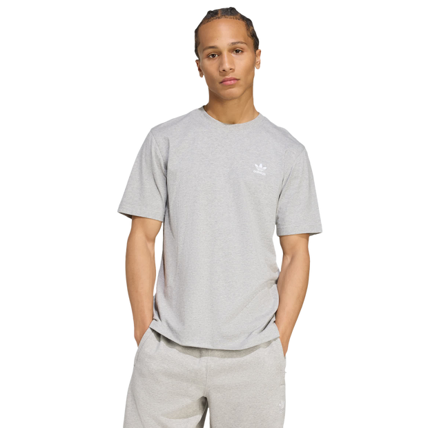 Adidas Trefoil T Shirts Cotton Jersey Grey