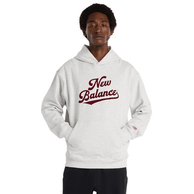 New Balance Athletics Legacy Hoodie Hoodies Cotton Jersey Grey