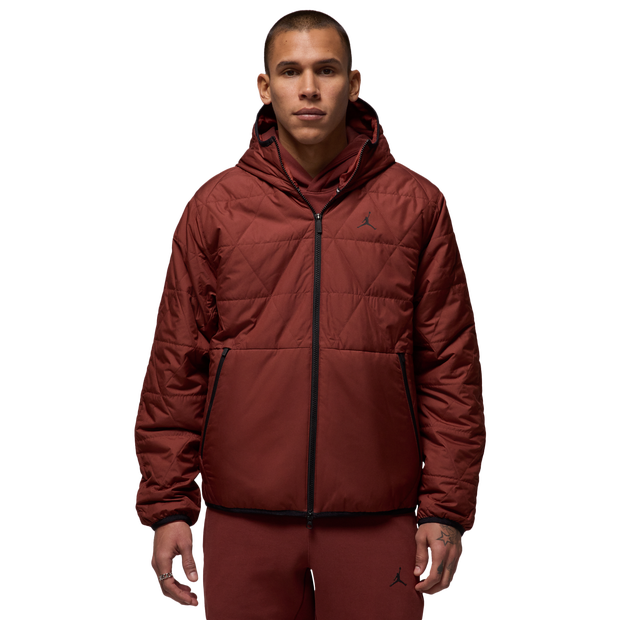 Jordan Sport Therma Fit Jackets Cotton Jersey Brown