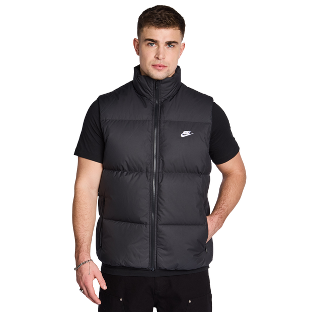 Nike Club Puffer Vest Jackets Poly Woven Black
