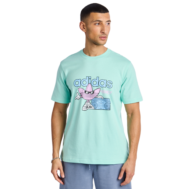 Adidas Graphics T Shirts Purple