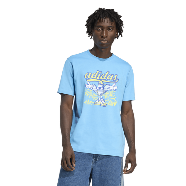 Adidas Graphics T Shirts Blue
