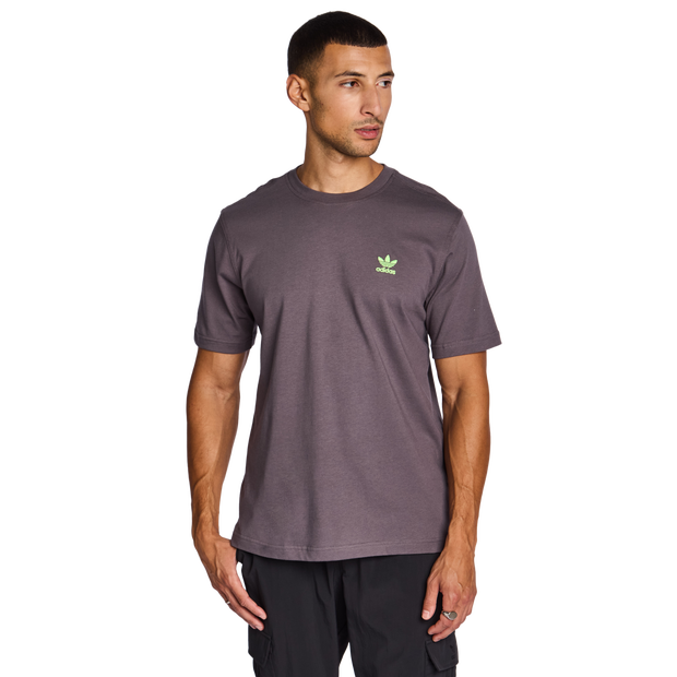 Adidas Essentials T Shirts Cotton Jersey Grey