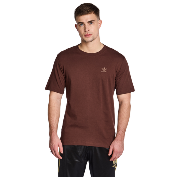 Adidas Essentials T Shirts Cotton Jersey Brown