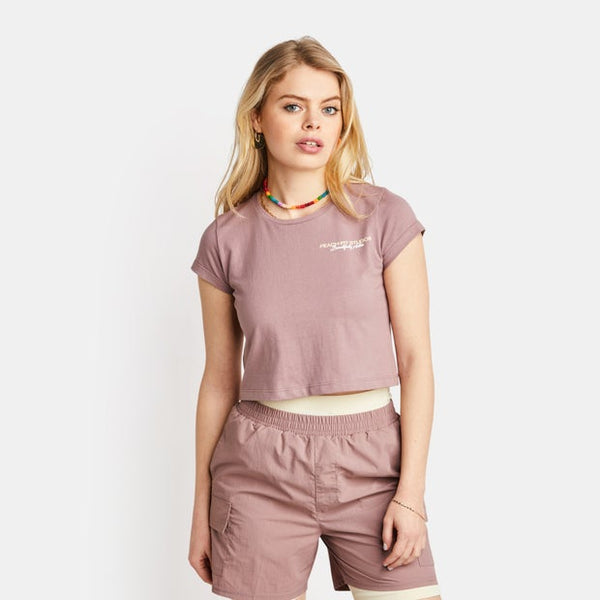 Peach Fit Savannah T Shirts Cotton Jersey Purple