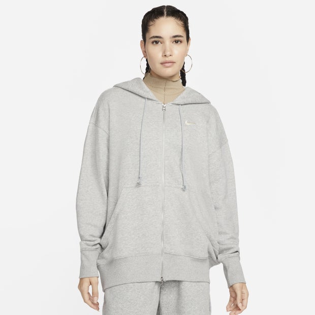 Nike Sportswear Hoodies Cotton Woven Grey