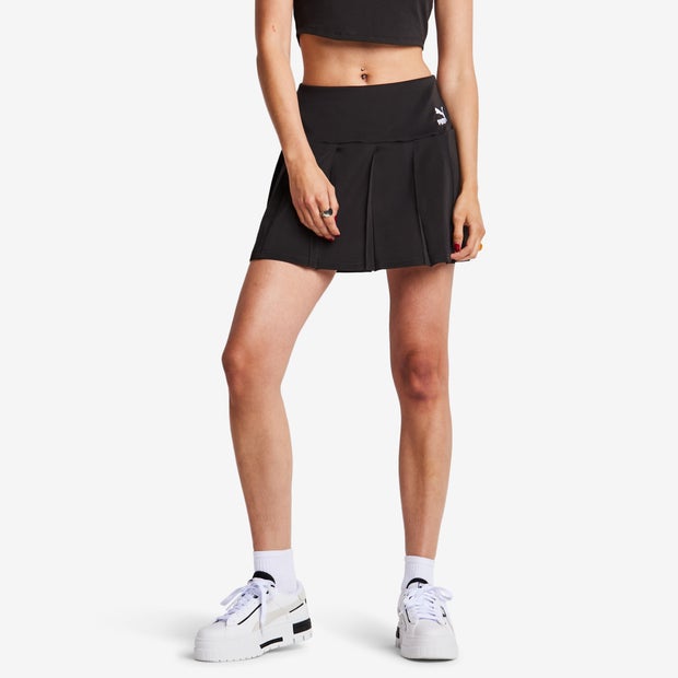 Puma Better Classics Pleated Mini Skirts Poly Jersey Black