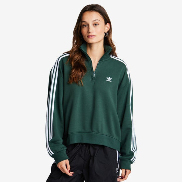 Adidas fleece Track Tops Green