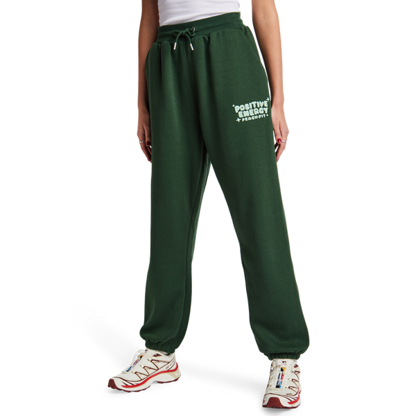 Peach Fit fleece Pants Green