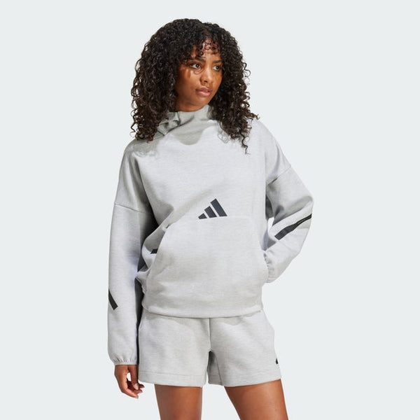 Adidas Z.N.E. Hooded Sweatshirts Poly Mesh Grey