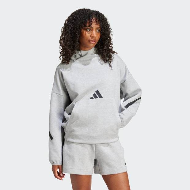 Adidas Z.N.E. Hooded Sweatshirts Poly Mesh Grey