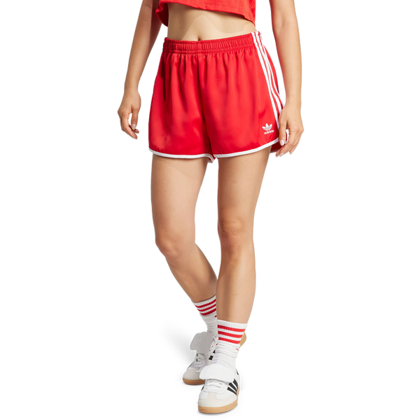 Adidas 3 Stripes Shorts Red