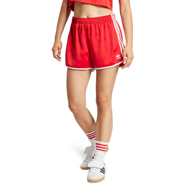 Adidas 3 Stripes Shorts Red