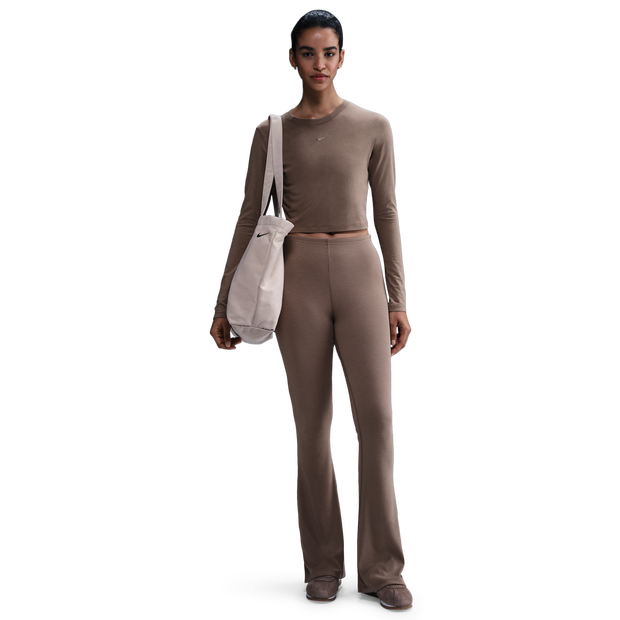 Nike Chill Knit Leggings Cotton Jersey Beige