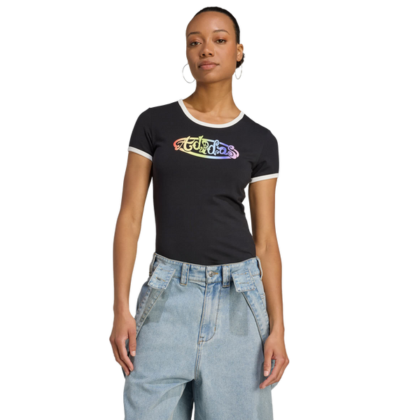 Adidas X Jeremy Scott Graphic T Shirts Cotton Jersey Black