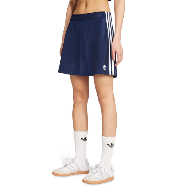 Adidas Adicolor 3 Stripes Mini Skirts Poly Mesh Blue