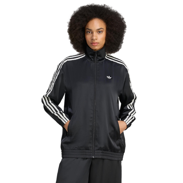 Adidas Firebird Track Tops Poly Mesh Black