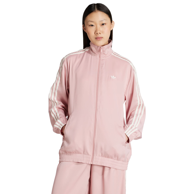 Adidas Firebird Track Tops Poly Mesh Pink