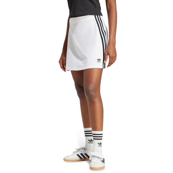 Adidas Adicolor 3 Stripes Mini Skirt Skirts Poly Mesh White