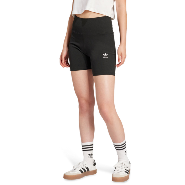 Adidas Essentials Ribbed Shorts Shorts Cotton Jersey Black