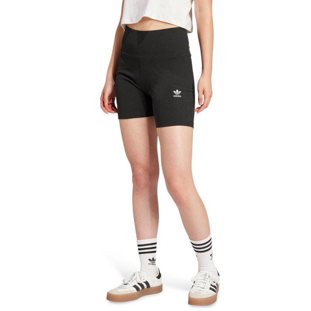 Adidas Essentials Ribbed Shorts Shorts Cotton Jersey Black