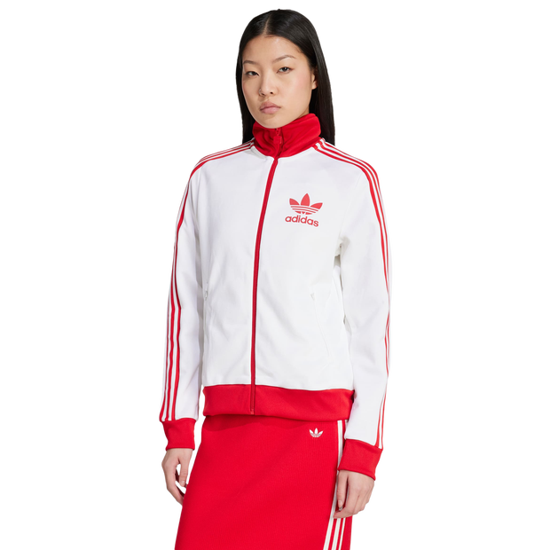 Adidas Heritage Sports Jacket Jackets Cotton Jersey White