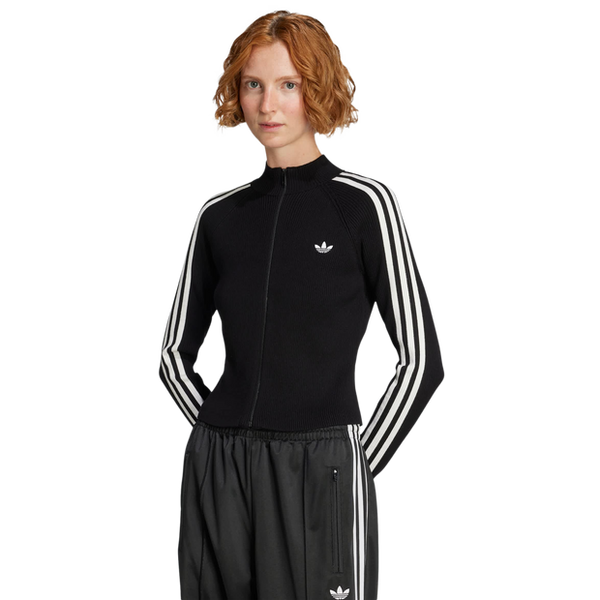 Adidas Adicolor 3 Stripes Slim Sports Jacket Jackets Cotton Canvas Black