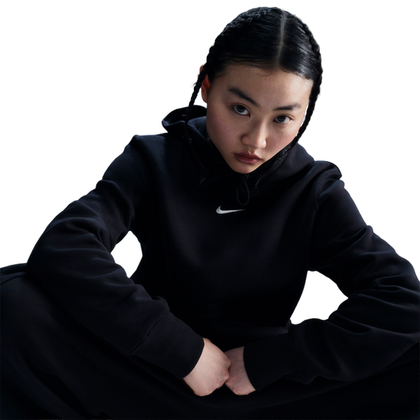 Nike Sportswear Hoodies Cotton Jersey Black