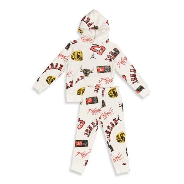 Jordan Essentials Aop Unisex Tracksuits Cotton Fleece White