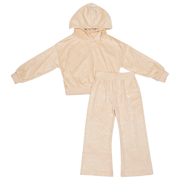 Nike Cozy Monogram Tracksuits Beige