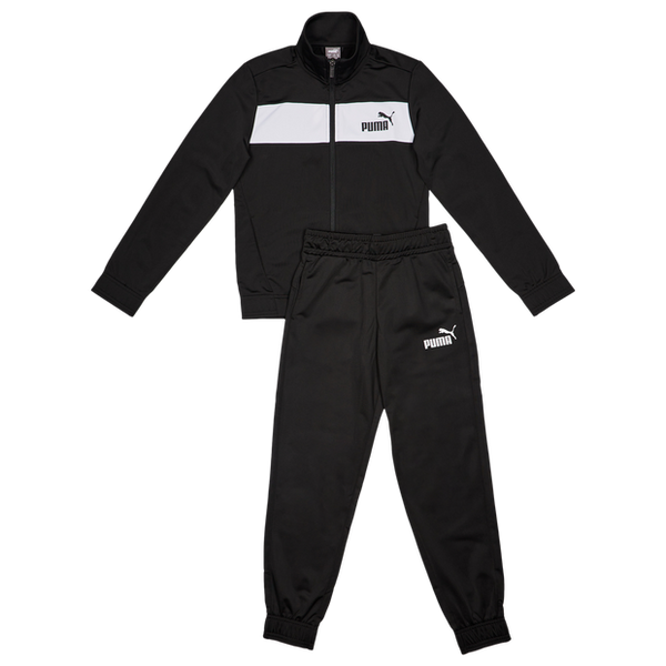 Puma Colorblock Poly Tracksuits Black