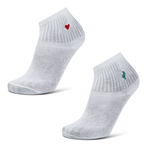 Foot Locker Quarter Unisex Socks Cotton White