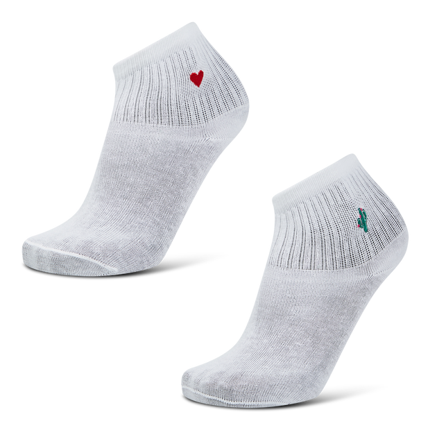 Foot Locker Quarter Unisex Socks Cotton White
