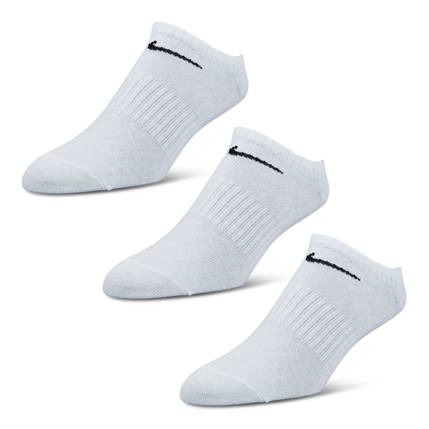 Nike 3 Pack No Show Unisex Socks White