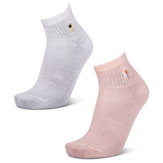 Foot Locker Crew 2 Pack Unisex Socks Cotton Pink