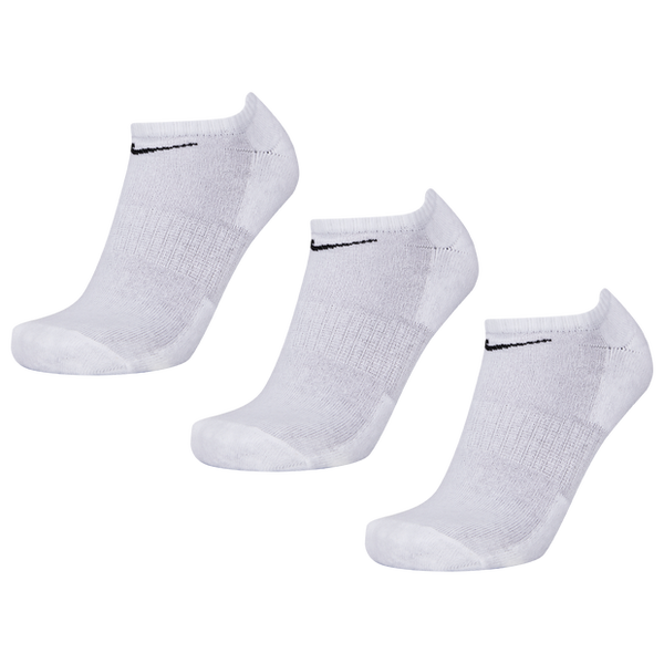 Nike Everyday Cushioned No Show 3 Pack Socks White