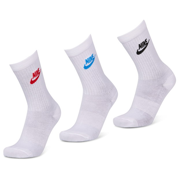 Nike Everyday Essential Crew 3 Pack Unisex Socks Red