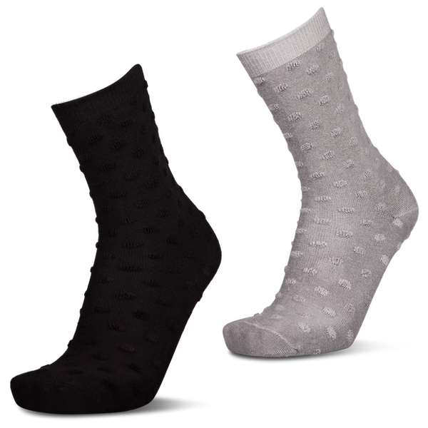 Foot Locker Crew 2 Pack Socks Black