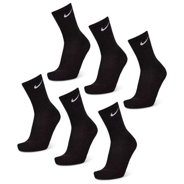 Nike Everyday Cushioned Crew 6 Pack Unisex Socks Black