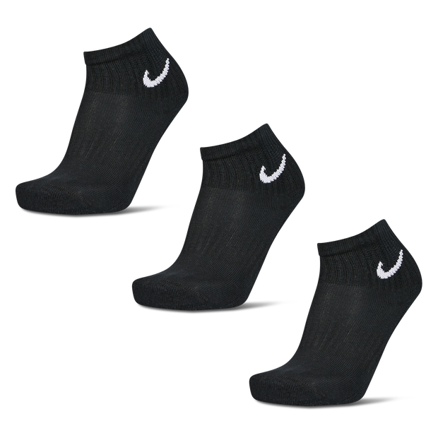 Nike Ankle 3 Pack Small Unisex Socks Black