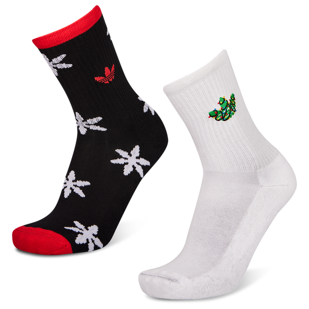 Adidas Crew 2 Pack Unisex Socks Black