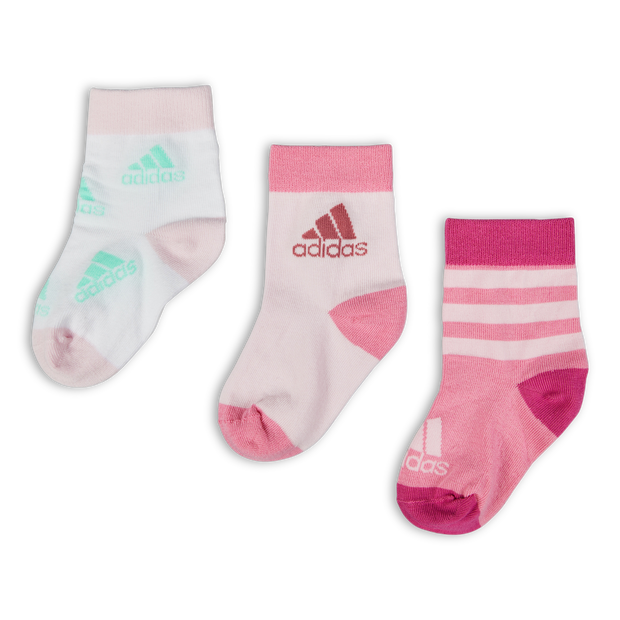 Adidas Mid Ankle 3 Pack Unisex Socks Pink